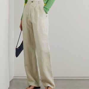Reformation Mason Linen Pants 6P